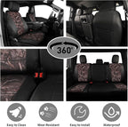 EKR F150 Seat Covers Custom Fit for (SuperCab) Ford F-150 STX 2024-2026 & F150 XL/XLT 2021-2026 & Lariat 2021-2022 Full Set,(2 Door,Rear W/NO Armrest) Faux Leather(Black/Reed Camo) - Image 2
