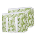 Bodaon 1-Pack Insulated Reusable Grocery Shopping Bags, X-Large Picnic Cooler Bag with Top Cold, Green-Leaf by Bodaon
