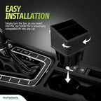 Superior Essentials Car Phone Holder & Key Storage Expander for Cupholder - Universal Size Phone Mount for Car - Elegant Design with Easy Installation - Effortless Charging Cell Phone Holder for Car - Image 5