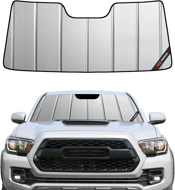 Pigenius Windshield Sun Shade for Toyota Tacoma 2016-2017 Window Sunshade - Safeguard by Pigenius