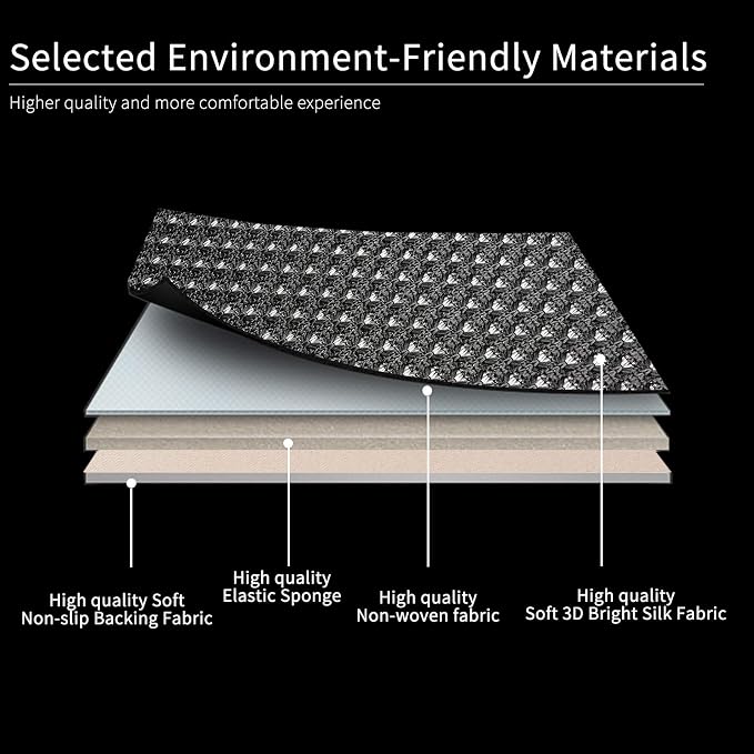 Auto Newer 2 PCS Breathable Universal Four Seasons Car Seat Covers，Luxury Car Seat Cushion，Protectors for Front Seat Bottoms,Compatible with 95% Vehicles， Fit for Cars Truck SUV or Vans(Black+Grey) - Image 6