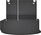 Cargo Mat Fit for Toyota Grand Highlander 2024 2025 2026 with Seat Back Mat | Not for Highlander, 2-in-1 Cargo Liner, Custom Fit, All-weather Protection, Waterproof, Easy to Clean, Heavy Duty by AOMSAZTO