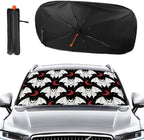 Cartoon Mothman Car Windshield Sun Shade Foldable Umbrella Auto Sunshade for Car Truck SUV-Blocks Sun Visor Protector-Keeps Your Vehicle Cool - Image 2