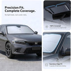 2026 Upgraded Windshield Sun Shade Umbrella for Toyota Tacoma [Precision Custom Fit, Superior UV & Heat Block] Cooling Tech Fabric, Durable Foldable with Storage Bag, Fits 2000-2026 - Image 6