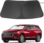 Windshield Sun Shade for 2018-2023 Chevrolet Traverse | Full covered for windshield, Foldable & Durable, Block UV Rays, Reduce Heat, Easy to install, Keep Car Cooler by LHFLIVE