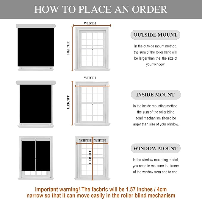 NICETOWN Black Kitchen Curtains 48 Inches Long for Small Window | Thermal Insulated Solid Self Sticky Adjustable Curtain Panels for Cupboard Loft Cafe Dining Room, 52" x 48", 1 Panel - Image 9