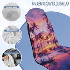 Horeset Sunset Palm Tree Car Seat Towel Cover – Quick-Dry & Washable Front Seat Protector, Universal Fit for Cars SUVs Trucks Sedans Vans, Hawaii Tropical Design - Image 8