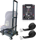 Car Seat Dolly for Airport, Black | CarSeat Roller Cart Wheels for Airplane,Car Seat Travel Cart Carrier with Straps,Foldable Luggage Trolley Hand Truck by zhtangrui