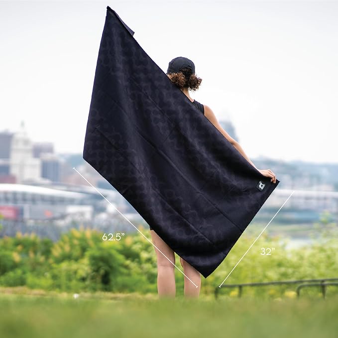 Sprints Prints Athletic Running Towel, Full-Sized, Car Seat Cover - Moisture Wicking (Midnight Mile) - Image 7
