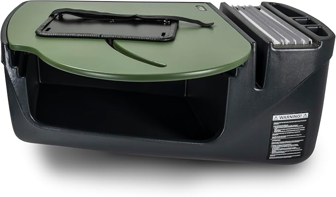 AutoExec Roadmaster Car Desk and Portable Workstation with Phone Vent Clip, Army Green - Image 9