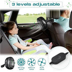 Glooglitter 2 Pcs Car Fan USB for Rear Seat Passenger Portable Headrest 360 Degree Rotatable 3 Speed 12v/ 24v Automobile Ventilation Fan with Clip for SUV Backseat, RV, Vehicles(Classic,Black) - Image 6