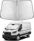 Autovir Windshield Sun Shade Fit for 2015-2024 2025 2026 Ford Transit | Sunshade, Front Car Window Shades Sun Visor, Blocks UV Rays & Heat, Car Accessories by Autovir