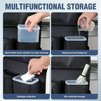 Nilight Car Seatback Organizer 1PC Black PU Leather Universal | Foldable Tray Tablet Holder Tissue Box Removable Bucket Waterproof Storage Bag for Cars Vans SUVs MPVs Pickup Trucks - Image 5