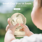 Momcozy Portable Stroller Fan with Clip, 4-Speed Mini Cooling Fan, 0.26 Lb | Ultra-Light Rechargeable Design, Gaps ≤ 4.5 mm, Rotating Handheld Cooling for Carriers, Backpacks and Tables - Image 5