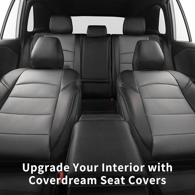 Seat Covers for Toyota 2021-2026 Corolla Hatchback (Full Set,Black/Gray) | 1:1 Custom Fit,Factory Look,Easy Installation,Airbag Compatible,Waterproof Faux Leather & Easy to Clean,Pet Friendly - Image 3