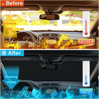 Car Windshield Sun Shade for Honda CR-V 2017-2022, Premium 310T Reflective Polyester UV Blocker, Lightweight Foldable Sun Visor with Storage Pouch - Image 2