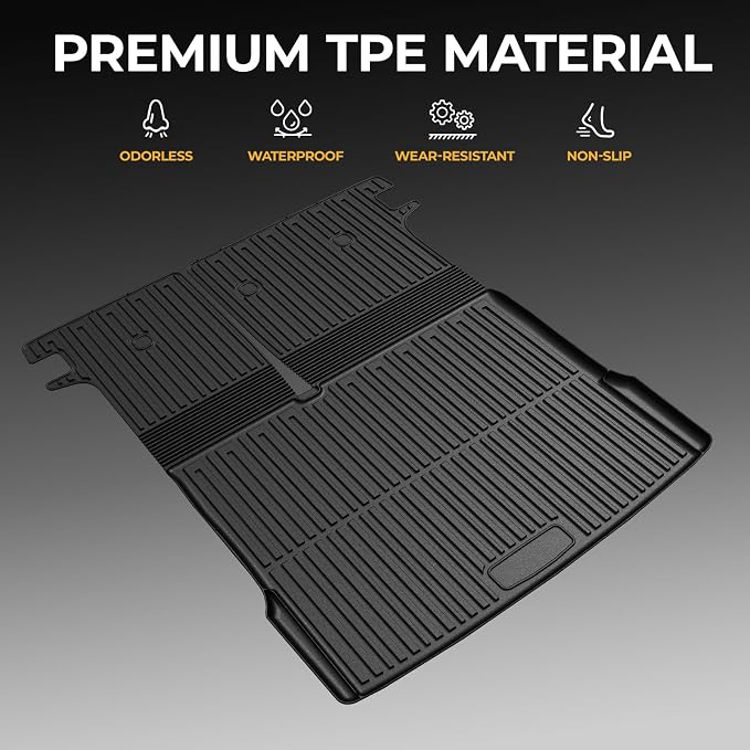 Cargo Mat for 2025-2026 Nissan Kicks (AWD/FWD) Accessories | Integrated Cargo & Backrest Liner, 3D Custom Fit, Odorless TPE, All-Weather Protection, Folds with Rear Seats, Quick Setup - Image 3