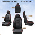 Coverado Car Seat Covers, Front Covers for Cars, Car Seat Cover Front Seats, Car Seat Protector Waterproof, Leather Car Seat Cushion, Universal Interior Covers Seat Protectors for Most Cars - Image 7