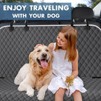 Waterproof Dog Backseat Cover for Cars, Non-Slip Pet Seat Protector,M-Grey - Image 7