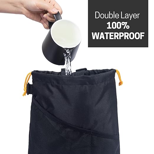GNEGNI 2PCS Hanging Car Garbage Can - Waterproof Leakproof Trash Bag | Car Trash Can with Durable Leakproof Lining, Keeps Vehicle Clean and Neat - Image 3