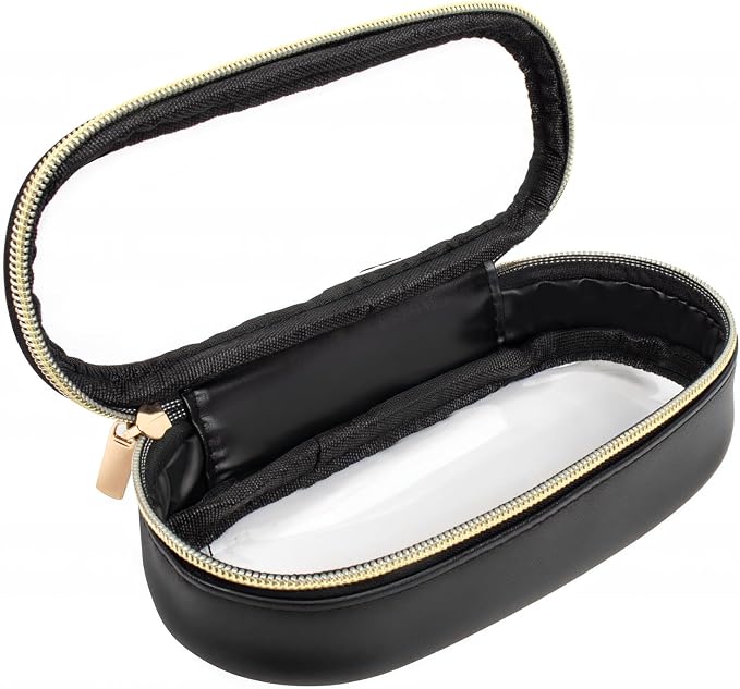 Clear Makeup Bag Small, TSA Approved Portable Toiletry Bag with Zipper Cosmetic Travel Bag Makeup Organizer Case Mini Makeup Pouch for Purse Car Organizer Bag for Women Men by FFpaw