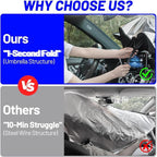 Windshield Sun Shade Umbrella for Toyota Corolla 2020-2024 Front Window | Foldable Sunshade with 360° Rotating Shaft, Custom Fit Car Shades for Corolla Accessories with UV & Heat Protection - Image 2