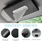 Ohleats Car Tissue Holder, Leather Sun Visor Napkin Holder, Auto Backseat Tissue Mask Case Dispenser for Most Vehicles, Universal Interior Car Accessories Hanging Tissues (Black) - Image 3