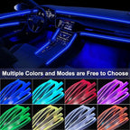 Interior Car LED Strip Lights, 9 in 1 RGB Wireless Ambient Lighting Kit | APP/Remote/Button Control, USB 12V, 16 Million Colors & 29 Modes, Inside Car Lighting Accessories - Image 2