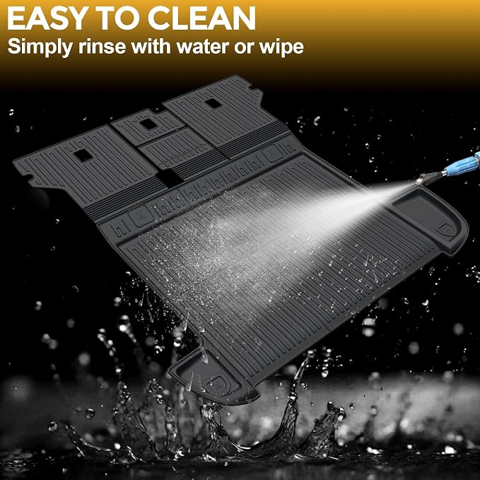Cargo Mat for 2013-2024 Toyota 4Runner Accessories | w/o Sliding Cargo Tray, Full-Coverage Cargo & Backrest Protection, Odorless TPE, All-Weather Protection, 3D Custom Fit - Image 9