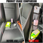 Car Seat Side Storage Pocket, Car Seat Organizer Hanging Bag (1, Black-1) - Image 5