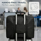 Backless Booster Seat Travel Bag, Black | Booster Seat Cover, For Airport, For Airplane Travel - Image 5