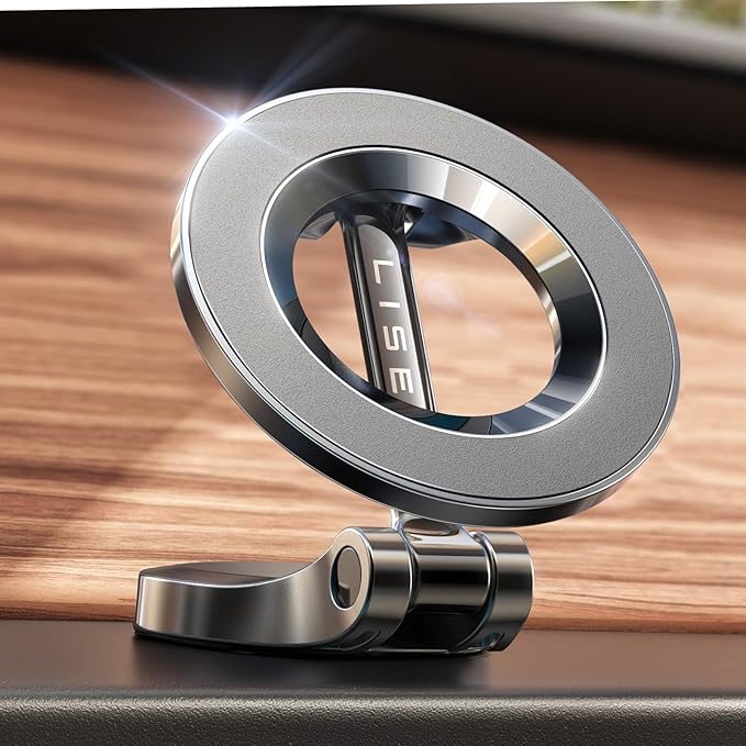 LISEN for MagSafe Car Mount for iPhone 17 Pro Max [24 Strong Magnets] Classic Magnetic Phone Holder for Car Dashboard Magnet Phone Mount Car Cell Phone Holder for iPhone 17 Pro Max Air 16 15 14 13 12 by Lisen