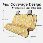 Sweat Towel Car Seat Cover Protector Front Seats for Gym Workout, Running, Swimming, Beach and Hiking, Waterproof Universal Seat Cover for Car, Trucks, Van & SUV (1, Chamomile, Rear Seat) - Image 2