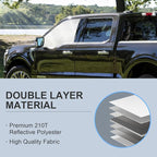 Front Side Window Sun Shade for 2015-2020 Fo-rd F150 Accessories 2Dr 4Dr Pickup, Foldable Window Sunshade Sun Visor Protector for F150, Side Window Shades Sun Shield Blocks UV Rays Heat - Image 6