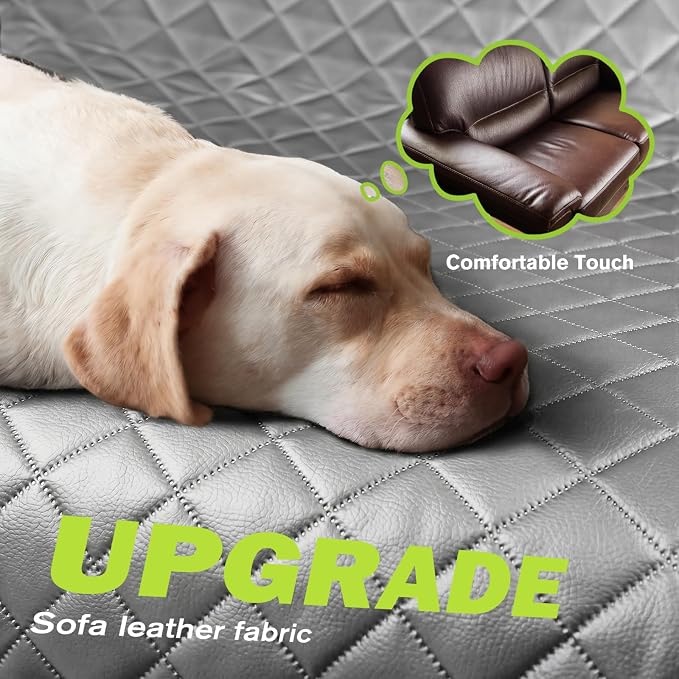 Pecute Dog Car Seat Cover for Back Seat 53.54 * 23.62 in, Car Window Fixing for Maximum Car Protection, Leather Fabric Back Seat Extender for Dogs, Waterproof & Scratch-Resistant, Support to 330 lbs - Image 4