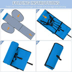 Padded Car Seat Travel Bag Compatible with Doona Car Seat Stroller | Car Seat Travel Bag with Lockable Zipper, Foldable Gate Check Bag for Airplane, Travel for Baby Essentials (Sky Blue) - Image 5
