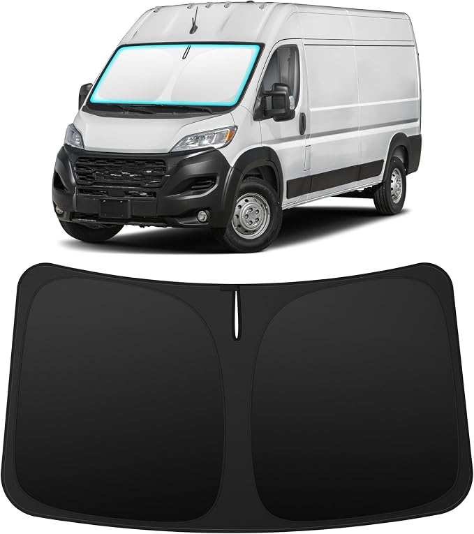 INSAUTO Custom Fit Windshield Sun Shade for Dodge RAM ProMaster 2014-2026 | Foldable Front Window Sunshade Car Accessories, UV & Heat Reflector, Keeps Interior Cool, Includes Storage Bag by INSAUTO