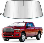 Windshield Sun Shade for Dodge Ram 2500/3500 2019-2026 Foldable | Custom Fit, Accordion Folding Design, Car Front Window Sunshade, Sunshield Sun Visor Protector, Blocks UV, Car Accessories by Unknown