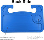 Steering Wheel Tray,Car Table Food Trays for Eating,Laptop Mount,Cars Desk for Driver,Fit Most Auto Vehicle Steering Wheels (Blue, Medium) - Image 4