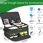 YOREPEK Golf Gifts for Men, 2 Layer Golf Trunk Organizer for 2 Pair Shoes | Waterproof Car Trunk Locker with Separate Ventilated Compartment for Balls, Tees, Clothes, Gloves, Birthday Gifts for Golfers - Image 4
