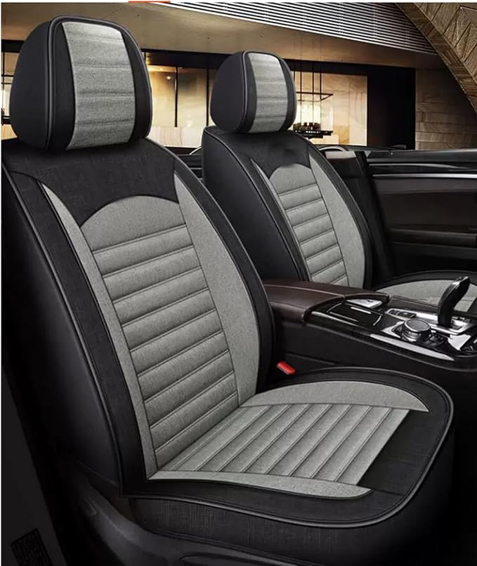 for car seat Covers Non-Slip （E.g, for Tesl,for Mercedes-Benz,for BMW,for Audi, for Ford, for Honda, for Nissan,for Toyota,for Chevrolet,for Jeep.. (Black Gray(line)) - Image 8