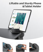 SAIJI Laptop Lap Desk with External Monitor Holder Fits Up to 17" Laptops | Lightweight Lap Tray Table Stand with Soft Leather Wrist Pad, Lap Desk with Cushion for Home Office Working/Gaming On Couch - Image 3