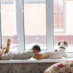4in x 32.8ft Window Sill Protector, Door Protector from Dog Cat Scratching, Clear Sided Shield Protection Barrier Anti Cat Dog Scratching, Slobbering, and Clawing Furniture, Glass, Car Door - Image 5