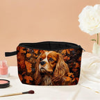 Cavalier King Charles Spaniel Makeup Bag for Women Travel Cosmetic Organizer Bag Teacher Appreciation Gifts Small Zipper Toiletry Bag - Image 4