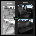 RIDEPOSH Custom Fit Seat Covers for Honda Civic 2022-2026 | Hatchback EX-L Sport Touring, Faux Leather, 60/40 Split Rear, Rear Armrest, Waterproof, Airbag Compatible, Easy-to-clean - Image 6
