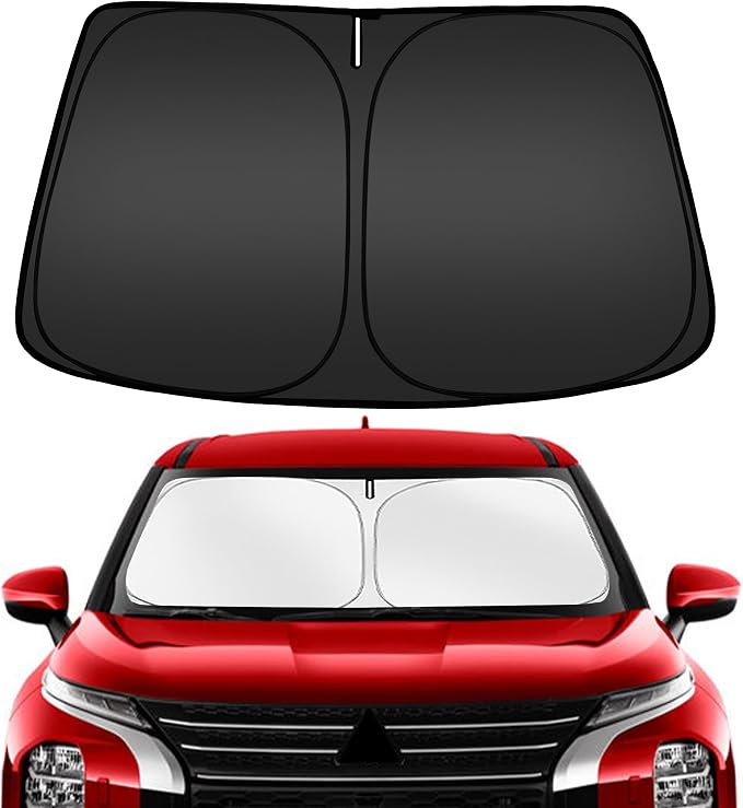 ARISMOTOR Windshield Sun Shade for Mitsubishi Outlander 2022-2025 2026 | Custom Fit, Foldable, Front Window Sunshade Sun Visor Protector, Block UV Rays, Keep Car Cooler by ARISMOTOR