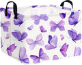 Rectangular Purple butterfly basket,Girls Storage Bin Organizer,Baby Storage Basket,Kids Storage Baskets for kids Bedroom,Gift bin,Butterflies house Decor,Gift baskets(Purple butterfly) by FXOCSHE