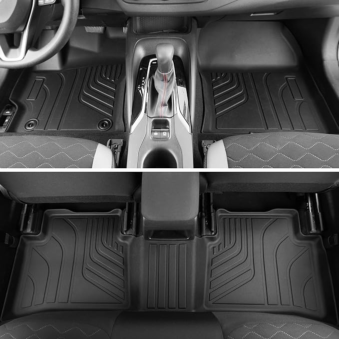 Floor Mats for 2020-2026 Toyota Corolla Sedan Accessories | Full-Coverage Set with Cargo Liner, Odorless & Durable, All-Weather Protection, 3D Laser Fit, Easy to Spray Clean - Image 4
