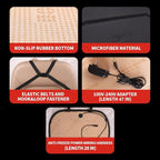 Heated Seat Cushion for Office Chair with Temperature Control and Timer, Back and Seat Heating - for Office/Home Use - Image 5