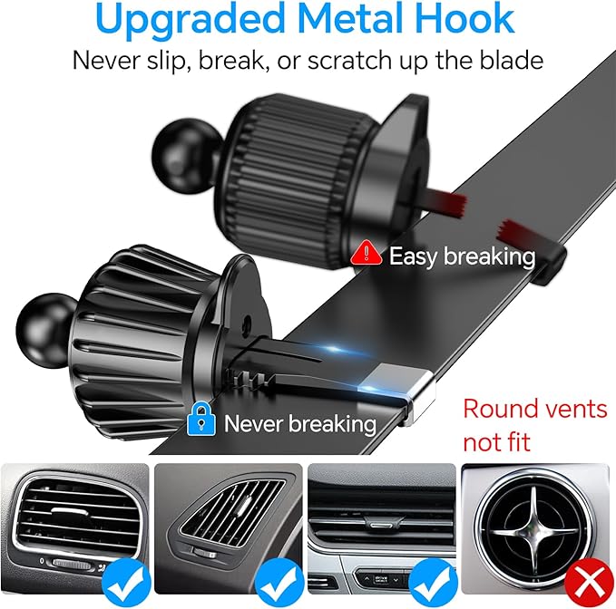 for iPhone Magsafe car Mount【20 Strong Magnets】Magnetic Phone Holder for Car Dashboard【360° Rotation】Hands Free Car Phone Holder Mount Dash Fit iPhone 15 14 13 12 Pro Max Plus MagSafe Car Accessories - Image 6